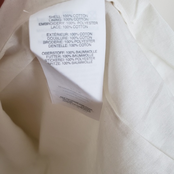 (Tall) NWT J.Crew Ivory Tiered Eyelet Shift Dress - Picture 7 of 8